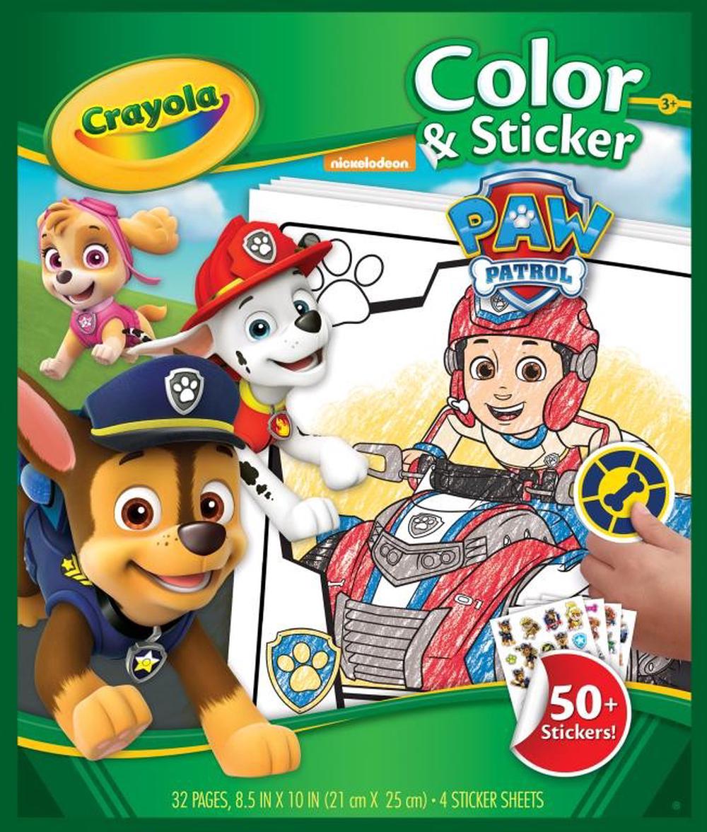 Paw Patrol - Crayola Colour N' Sticker Book, 0071662469207