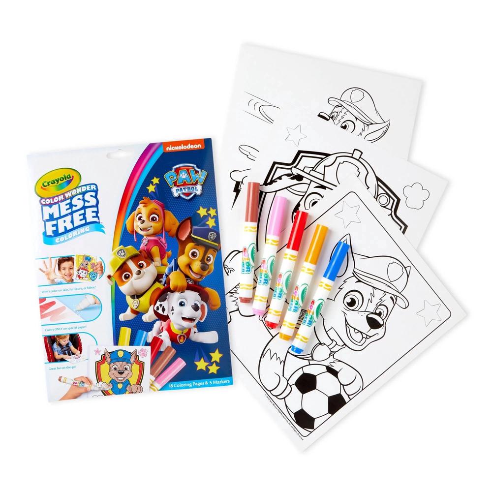 Crayola Color Wonder Mess Free Coloring Set - Paw Patrol, 0071662470074
