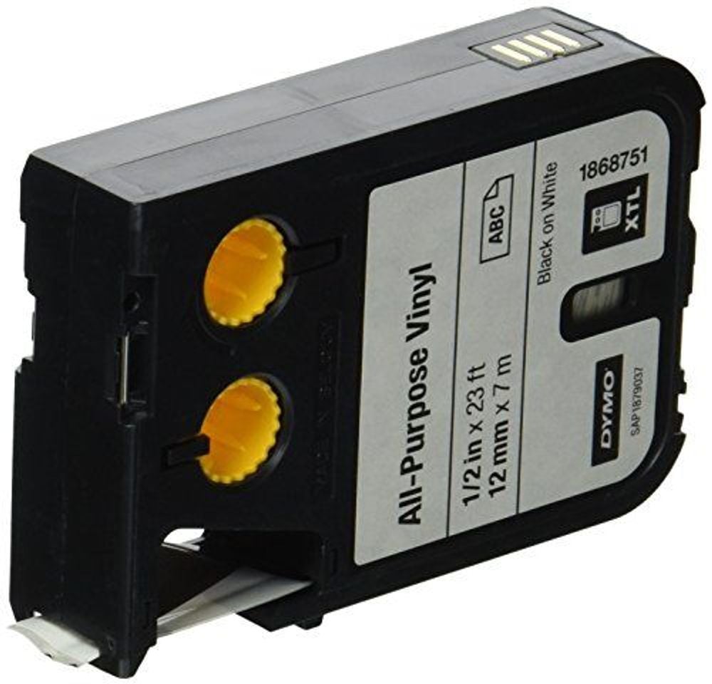 DYMO All-Purpose Labels for DYMO XTL Label Makers, Black on White, 1/4", 1 Roll (1868751) by DYMO - ISBN: 0071701001306