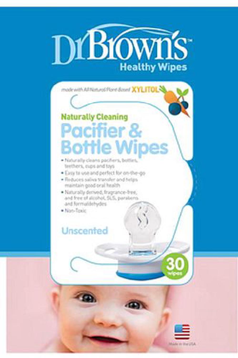 Dr. Brown's Pacifier & Bottle Wipes, 30 Pack Buy online at The Nile