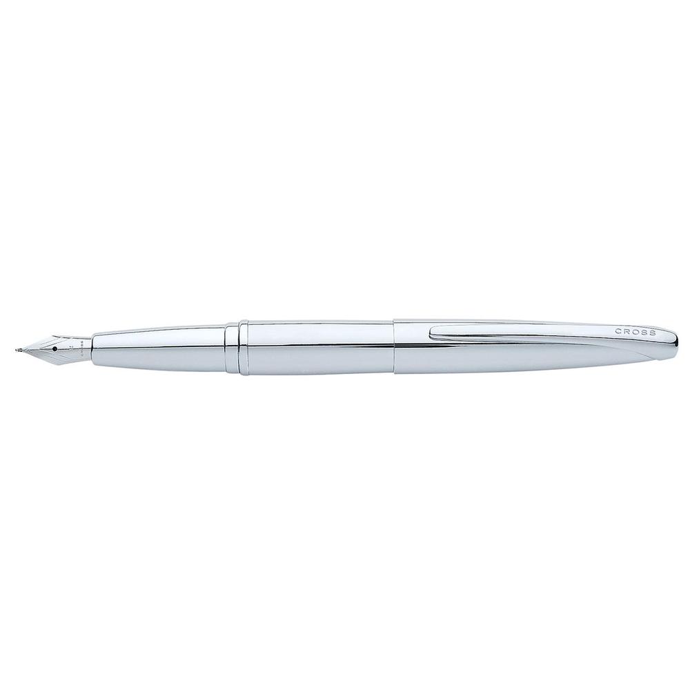 ATX Pure Fountain Pen, Fine Nib (Chrome), 0073228038308