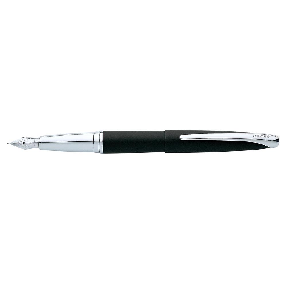 ATX Basalt Fountain Pen, Fine Nib (Black), 0073228038315