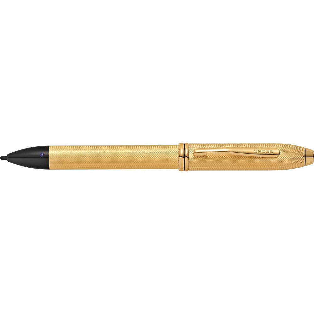 A.T. Cross Townsend E Stylus 23CT Gold Plate Ballpoint Pen, 0073228126456