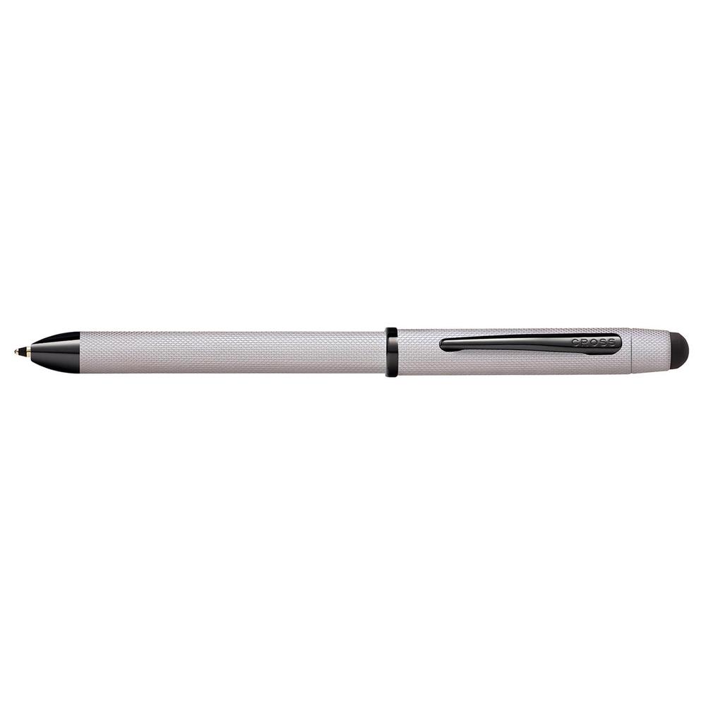 Tech3+ Brushed PTRN Ballpoint Pen (Chrome Diamond), 0073228137179