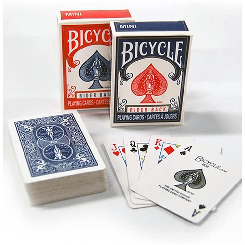 Mini Playing Cards, Single Deck Only (Assortment of Red or Blue), 0073854024157