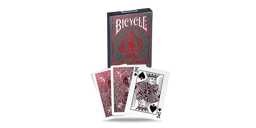 Bicycle Foil Metalluxe Playing Cards (Crimson) | Buy online at The Nile