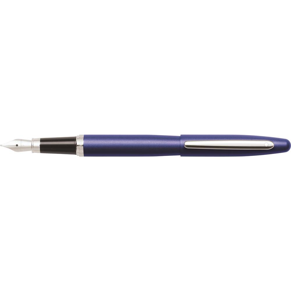 VFM Nickel PT Fountain Pen, Medium Nib (Neon Blue), 0074040113501