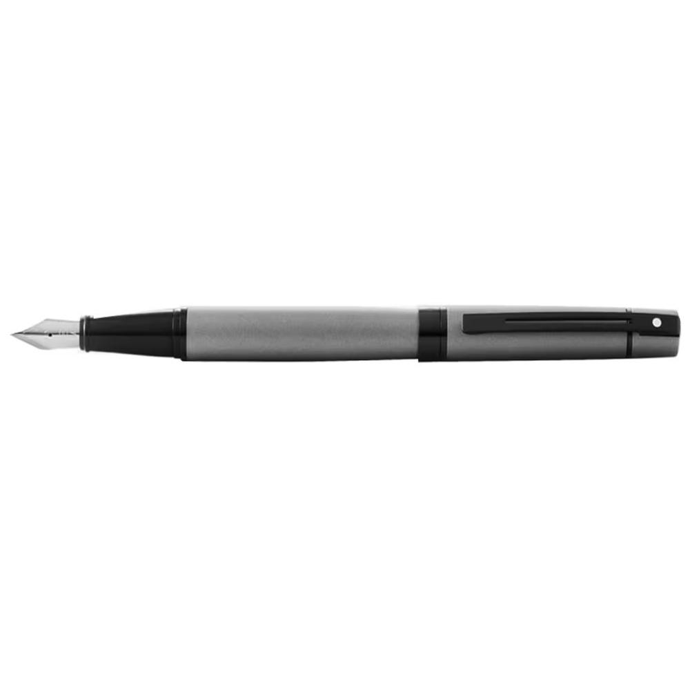300 Matt Grey+Black Trim Fountain Pen, 0074040553857