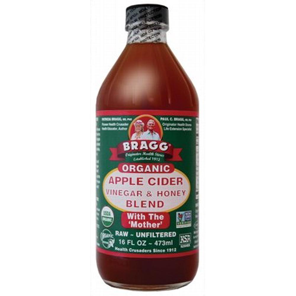 Bragg Apple Cider Vinegar & Honey Unfiltered & Contains The Mother - 473mL by Bragg - ISBN: 0074305013164