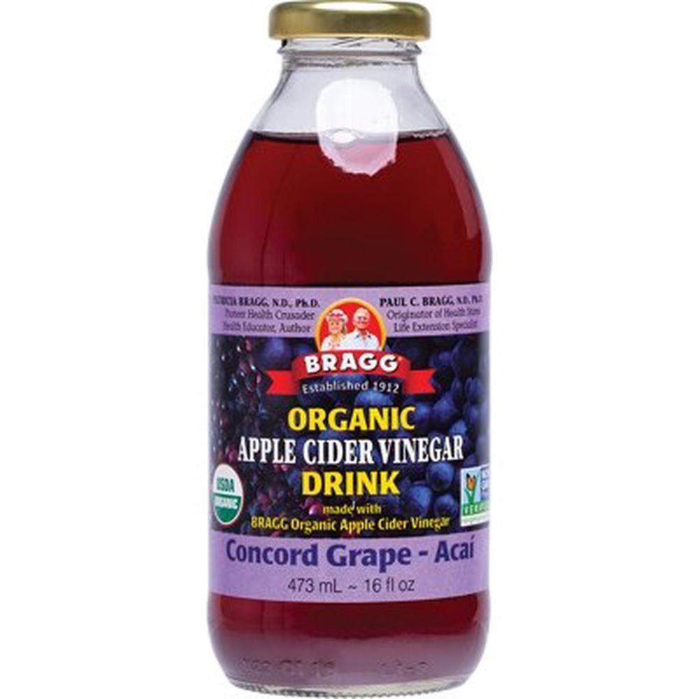 Bragg Apple Cider Vinegar Drink ACV with Grape & Acai 473mL Buy