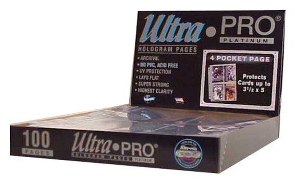 Ultra Pro 4 Pocket (Postcards) Pages (100 Pages) by Ultra Pro - ISBN: 0074427814182