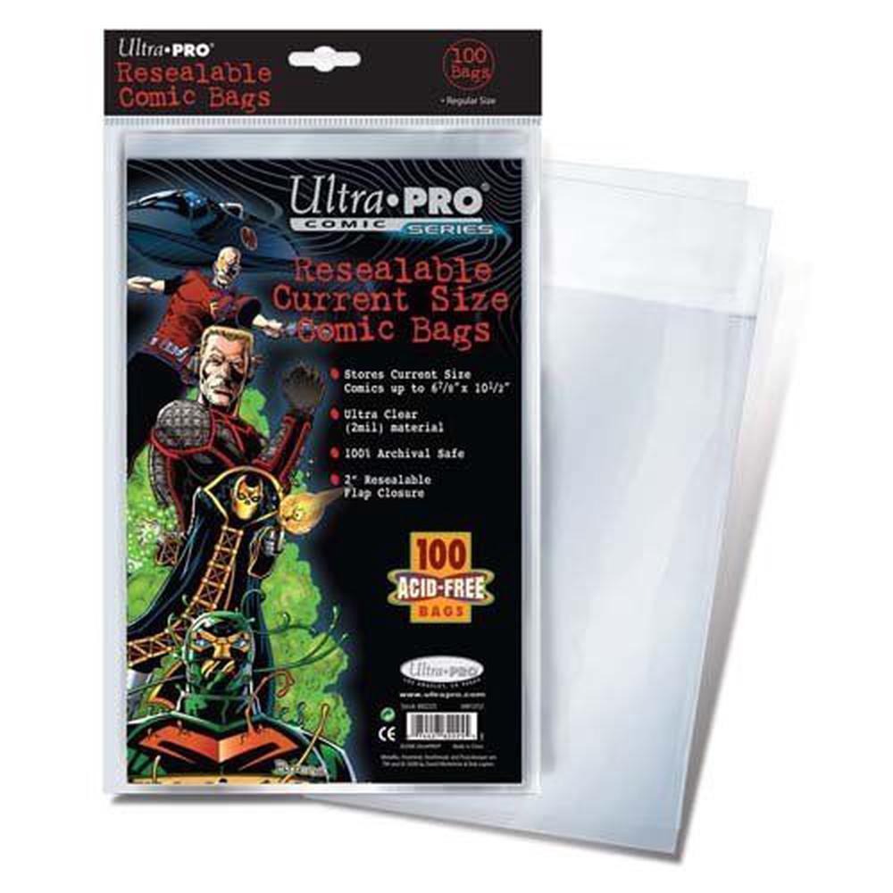 UltraPro Ultra Pro Resealable Current Size Comic Bags by UltraPro - ISBN: 0074427822255