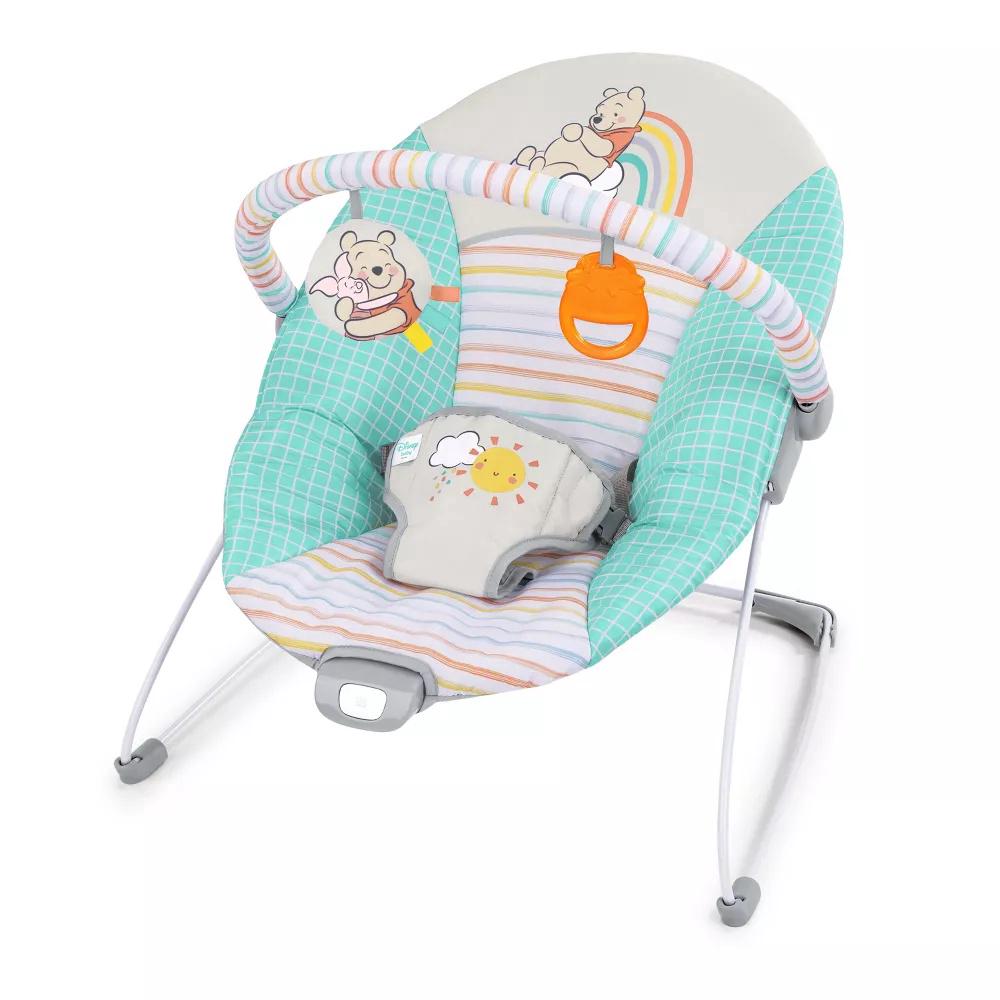 Bright Starts Winnie the Pooh Hunny Hues Vibrating Bouncer, 0074451175853