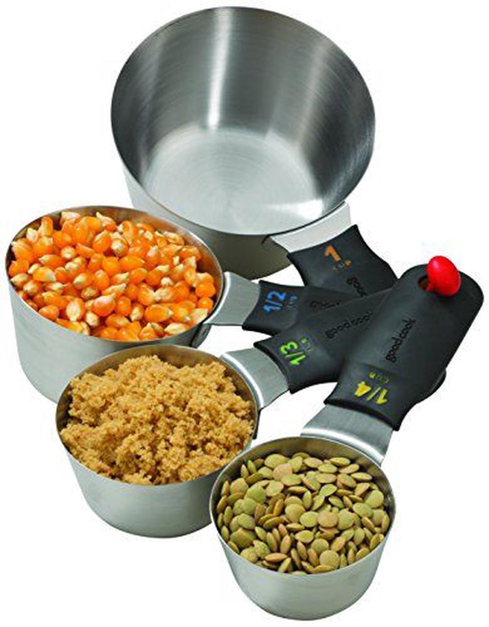 Touch 4-Piece Stainless Steel Measuring Set (Silver), 0076753204088