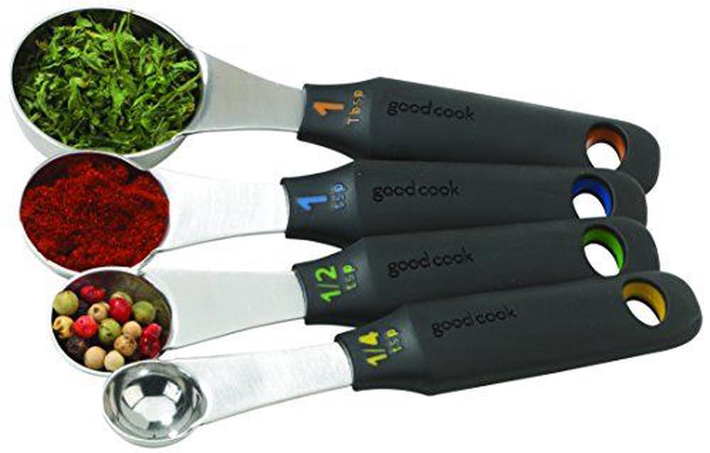 Touch 4-Piece Stainless Steel Measuring Set (Silver), 0076753204095