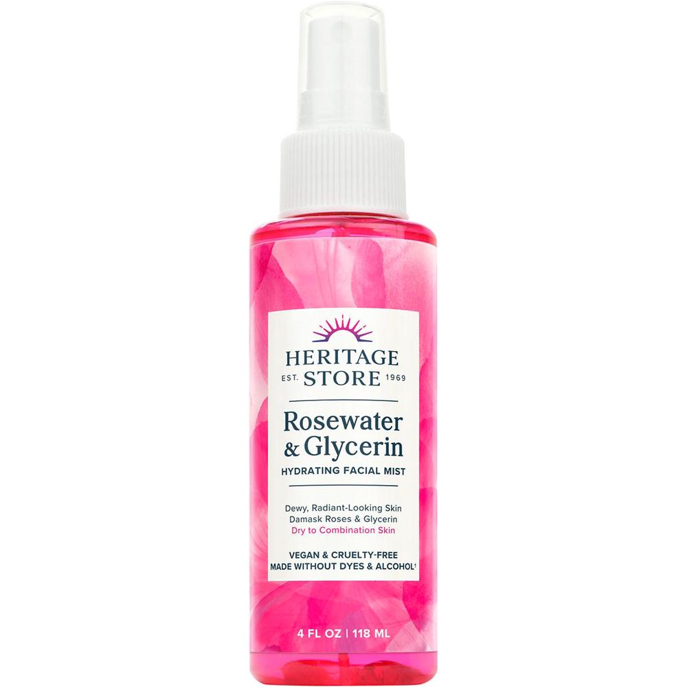 Rosewater & Glycerin Hydrating Facial Mist - 118mL, 0076970446568