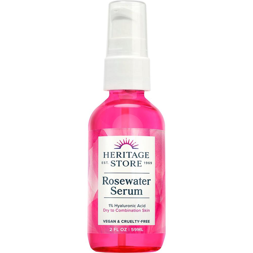Rosewater Serum 1% Hyaluronic Dry to Combination Skin - 59mL, 0076970554393