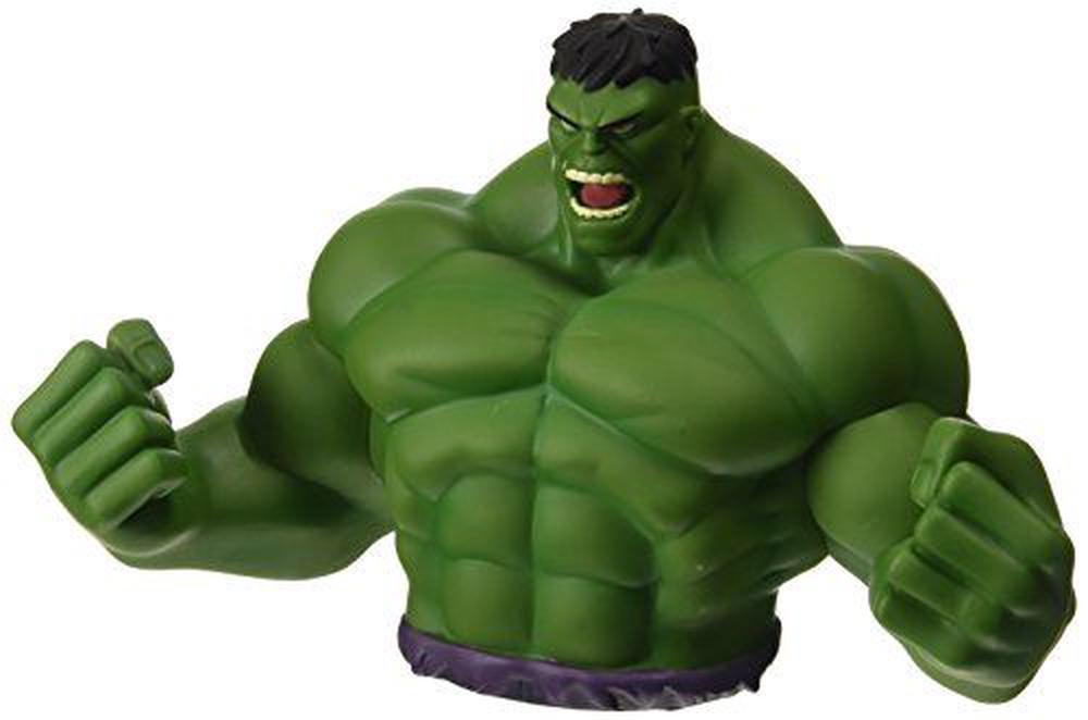 Marvel Hulk Bust Bank - Green Action Figure, 0077764680786