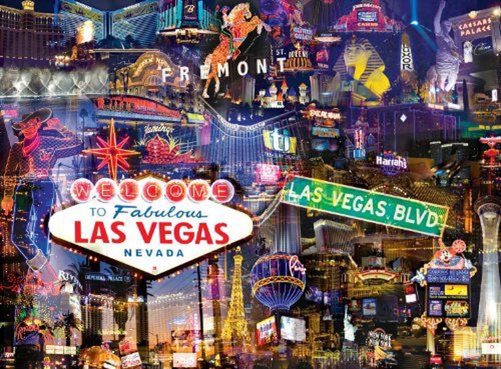 Buffalo Games City Collage, Las Vegas - 1000pc Jigsaw Puzzle | Buy ...