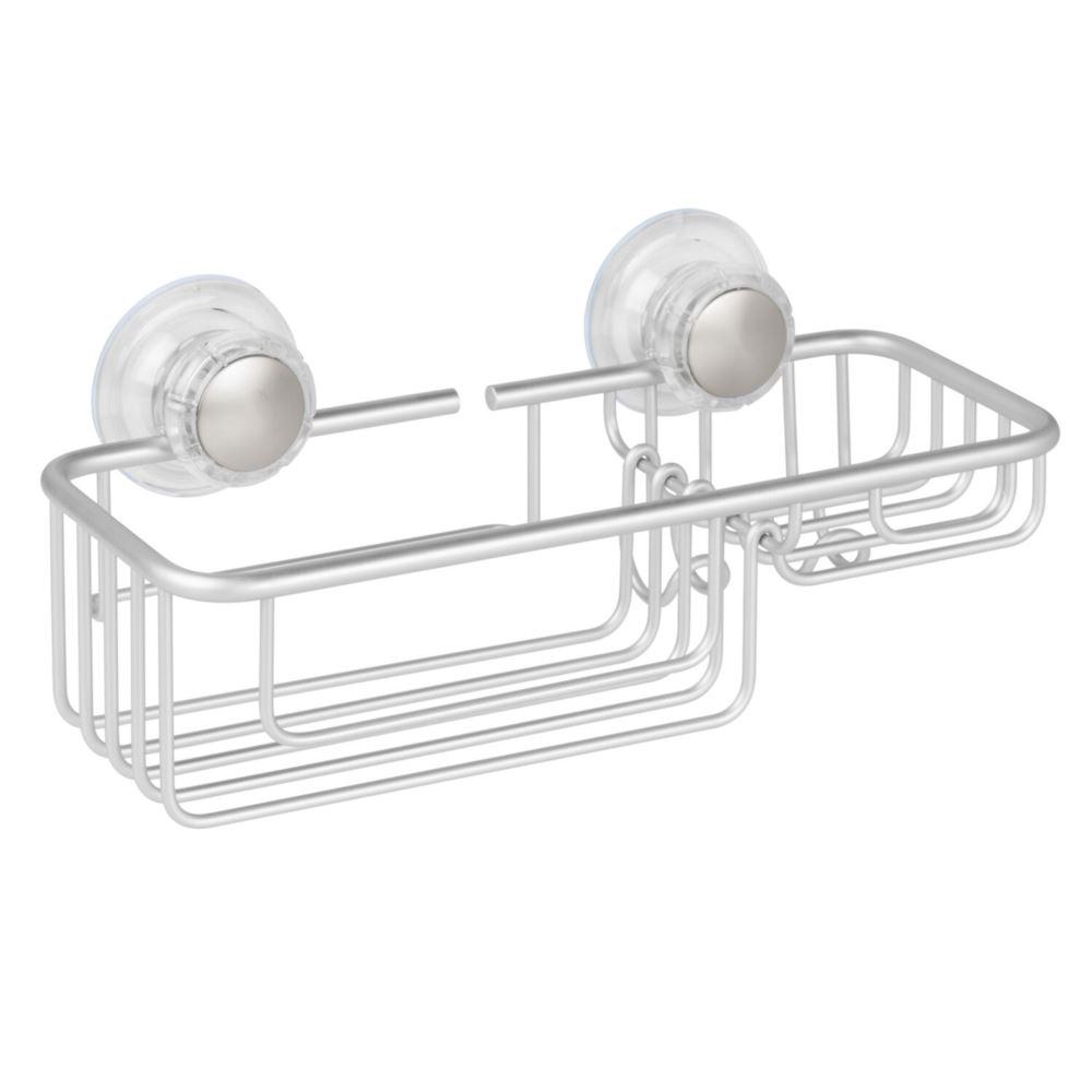Metro Aluminium Combo Basket (Silver) - 25.5x12.5x14.5cm, 0081492207702
