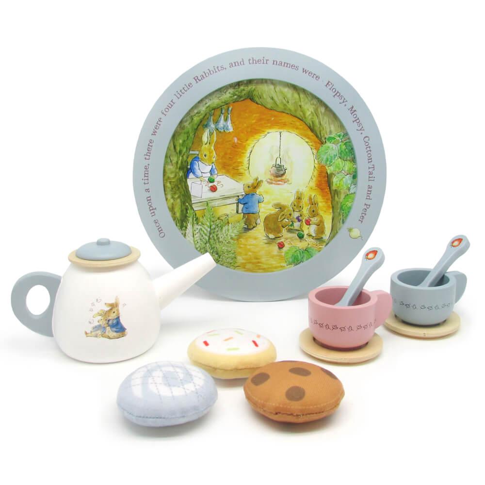 Peter Rabbit Wooden Tea Party Set, 0081787242265