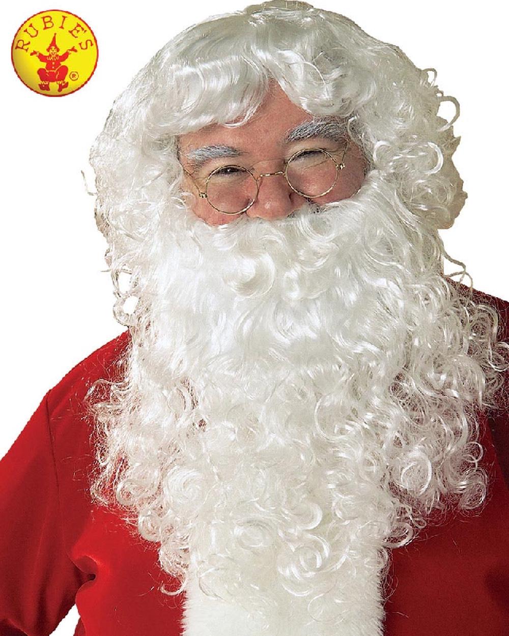 Santa Classic Beard & Wig Set - Adult, 0082686022699