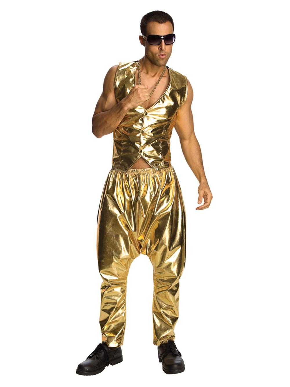 Rapper Gold Adult Pants - Standard Size, 0082686090575