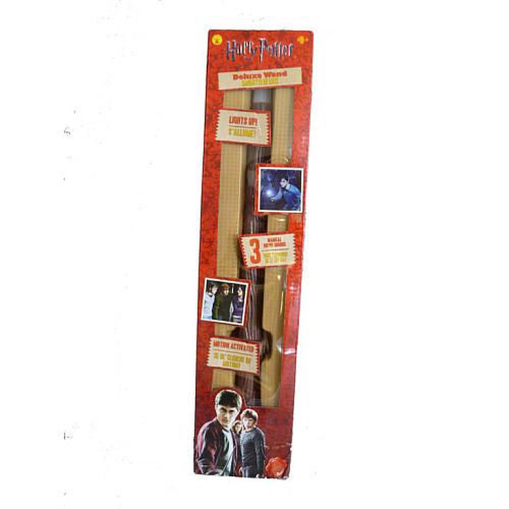 Deluxe Harry Potter Halloween Costume Toy Wand With Light Accessory, 0082686097062