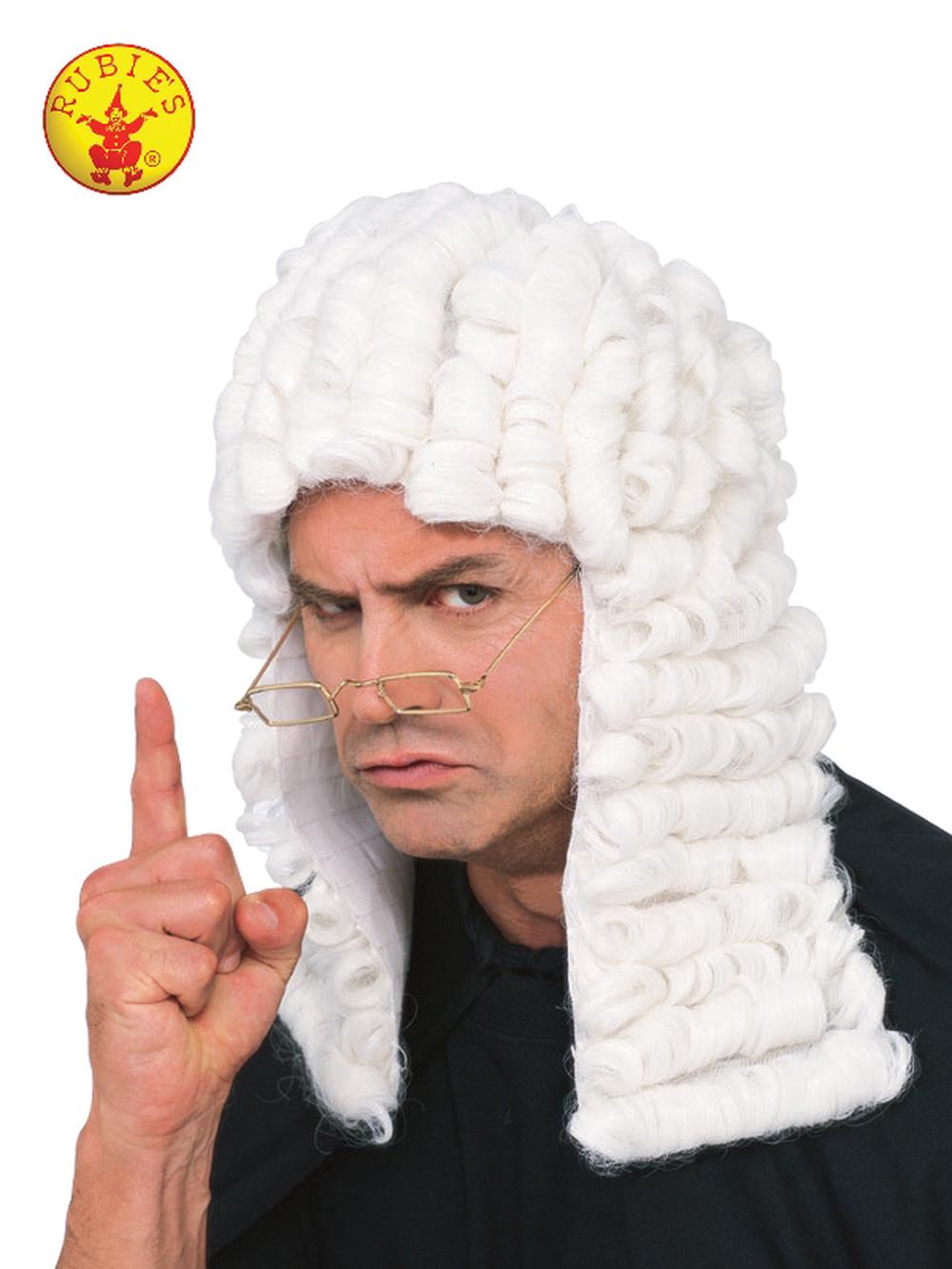 Judge Adult Wig (White), 0082686508315