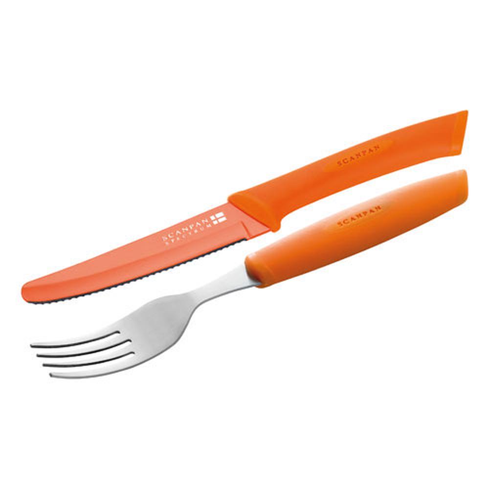 Scanpan Spectrum Steak Knife & Fork Set Orange Buy online at The Nile