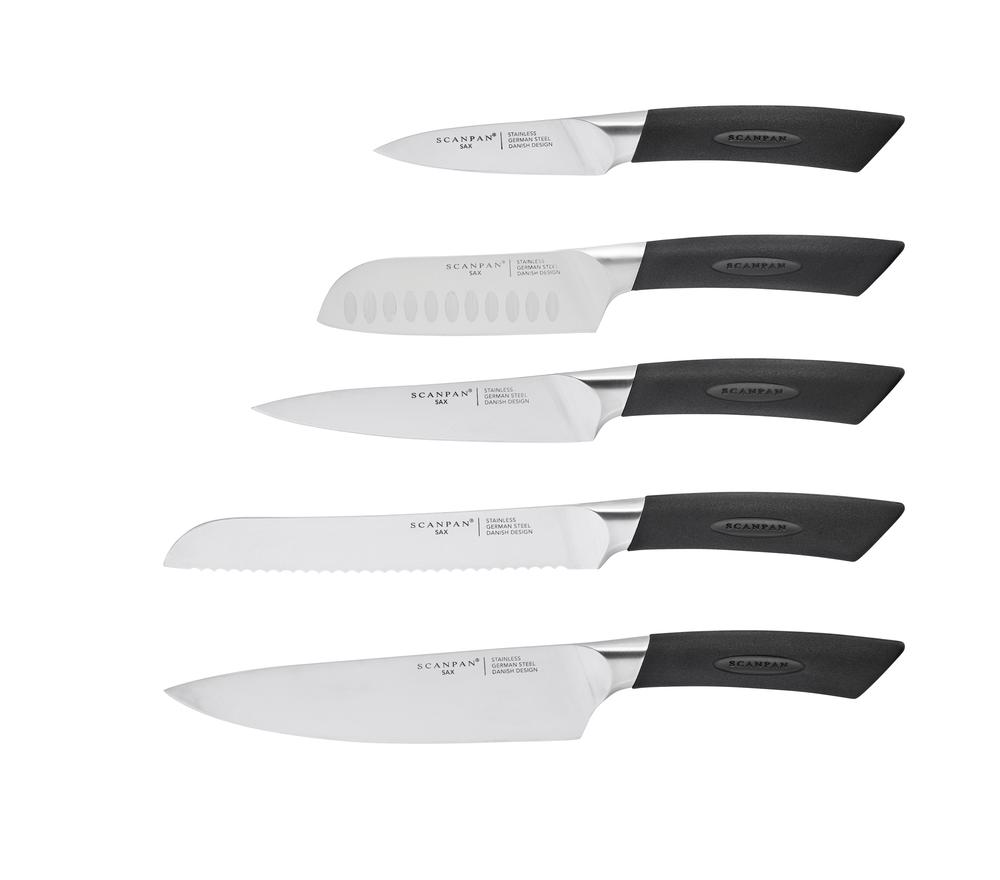 Scanpan Sax Chef Knives Set, 5 Piece, 0083421210555