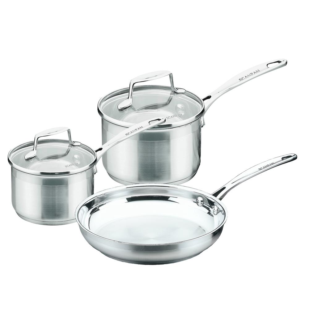 Scanpan Impact Cookware Starter Set, 3pc, 0083421221735