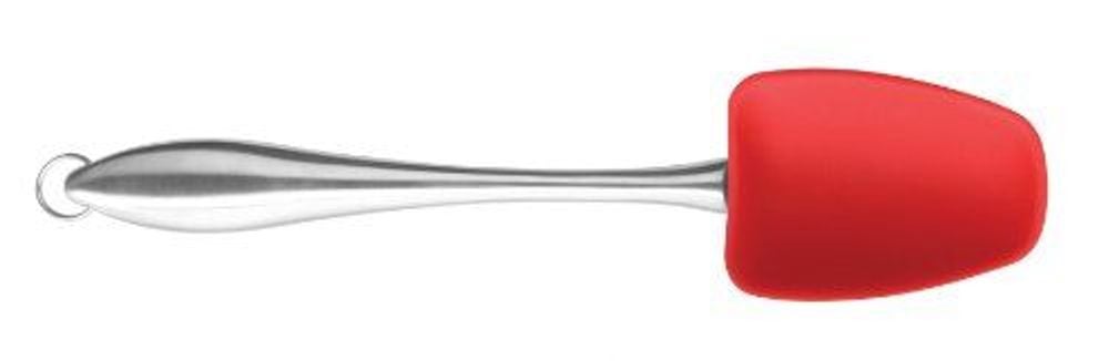 Dexas 8 inch Silicone Spoonula With Stainless Steel Handle, Red by Dexas - ISBN: 0084297113216