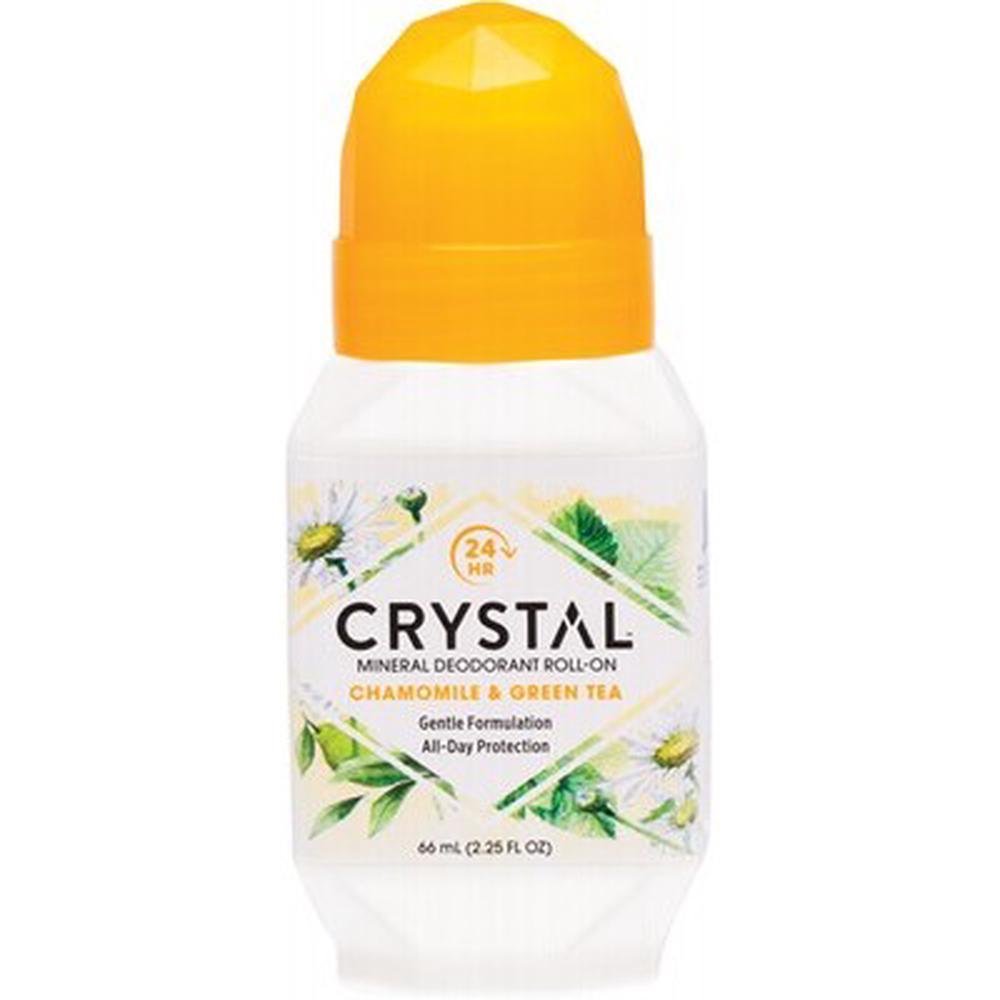 Crystal Deodorant Roll-on (Chamomile & Green Tea) - 66mL, 0086449253610