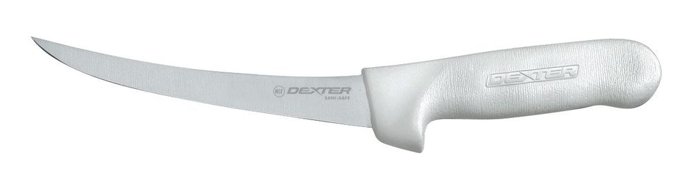 Dexter SaniSafe Flexible Curved Boning Knife - 13cm, 0092187014734