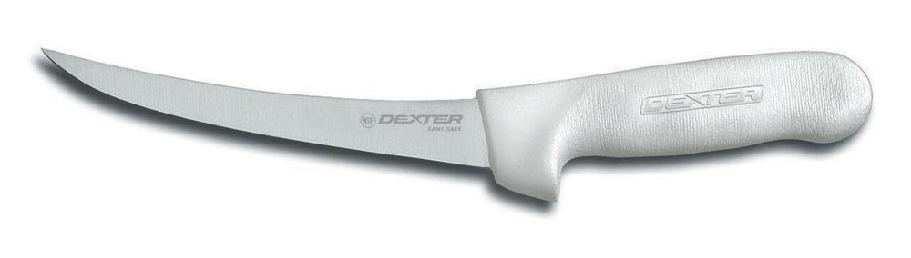 Dexter SaniSafe Flexible Curved Boning Knife S131F-6-PCP - 15cm, 0092187014833