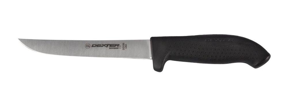 Dexter SofGrip Wide Boning Knife (Black) - 15cm, 0092187571251