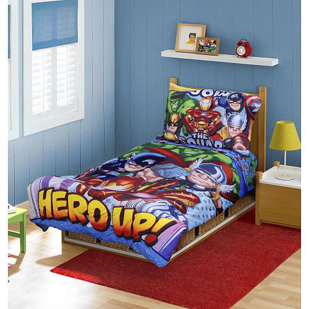 Marvel Super Hero Squad Toddler Bedding 4pc Set At The By Marvel