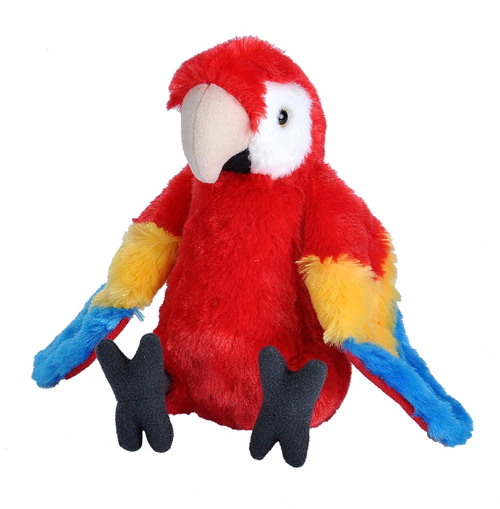 Wild Republic Cuddlekins Mini Scarlet Macaw - 8 Inch, 0092389122930