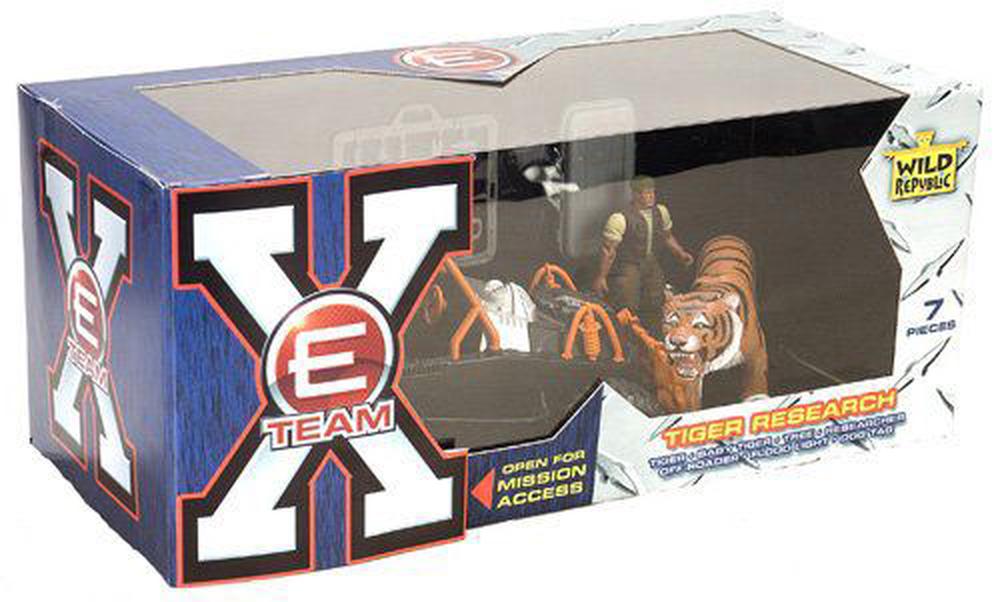 Wild Republic E-Team X Tiger Rescue Set, 0092389168266