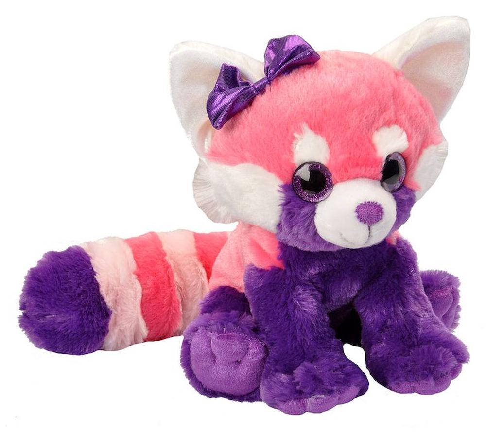 purple stuffed dog