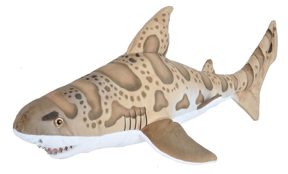 Wild Republic Living Ocean Stuffed Animal - Shark Leopard, 0092389207224