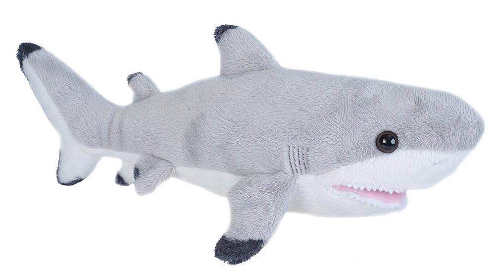 Wild Republic Sea Critters Plush - Shark Black Tip, 0092389215786