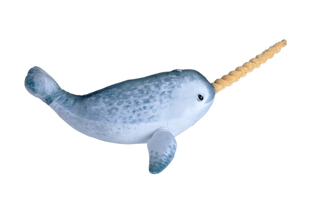 Wild Republic Living Ocean Mini Stuffed Animal Narwhal, 0092389234213