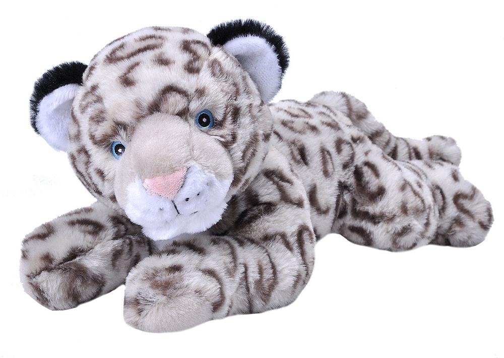 Wild Republic Ecokins Recycled Plush (Snow Leopard), 0092389247268