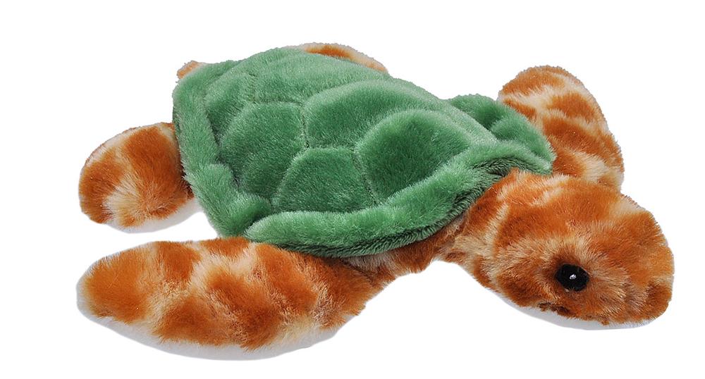 Wild Republic Ecokins Mini Recycled Plush Sea Turtle, 0092389248043