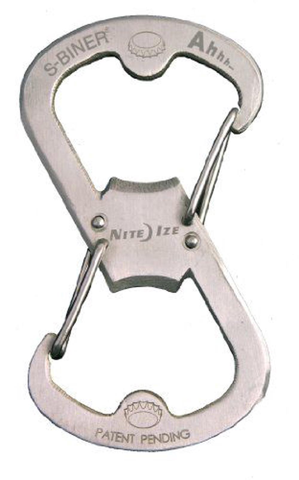 Nite Ize SBO-03-11 S-Biner Ahhh Carabiner Clip Bottle Opener, 0094664015326