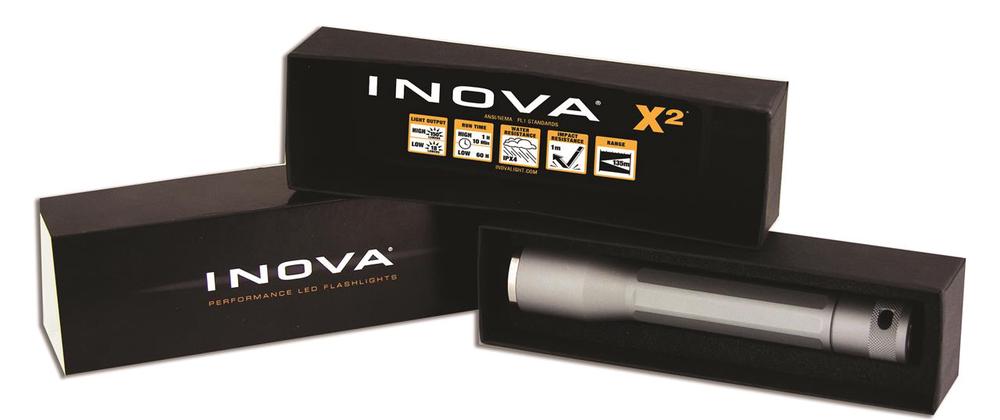 Inova X2 Dual Mode Flashlight in Gift Box (Titanium), 0094664018761