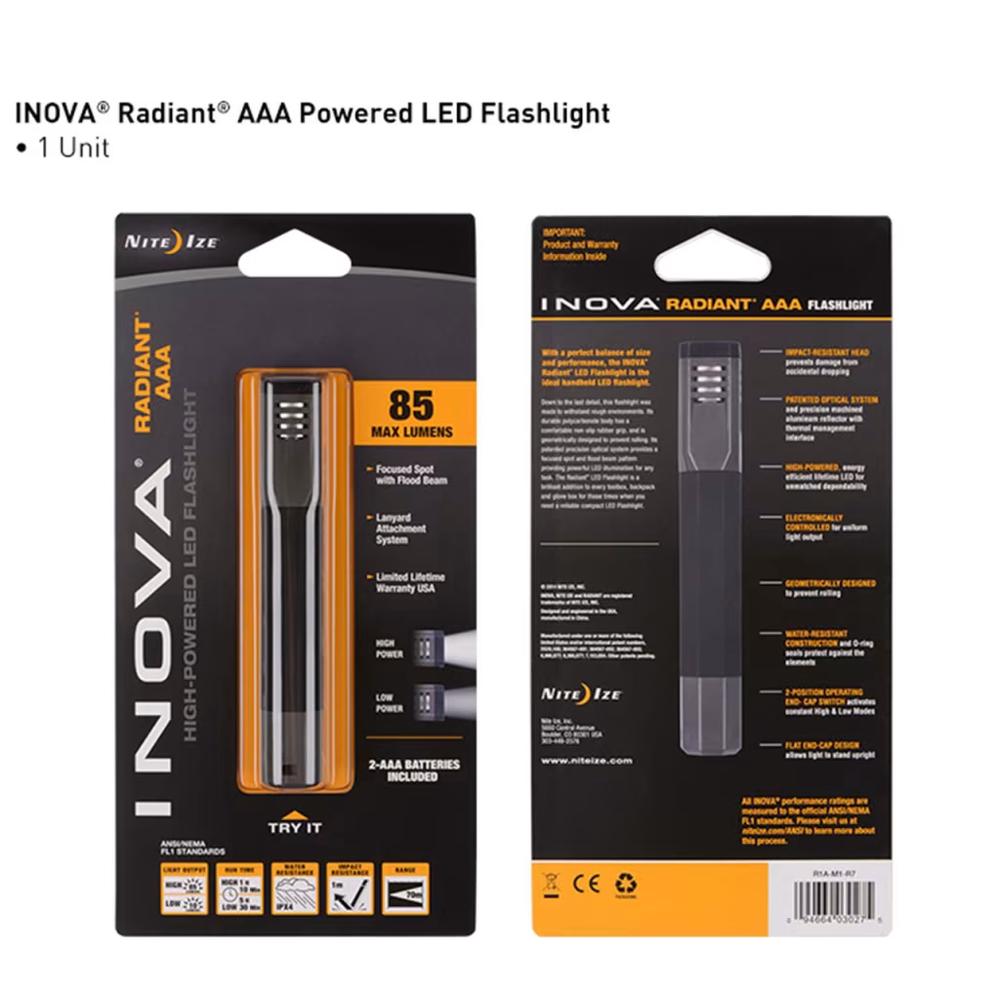 Inova Radiant AAA Dual Mode Flashlight, 0094664030275