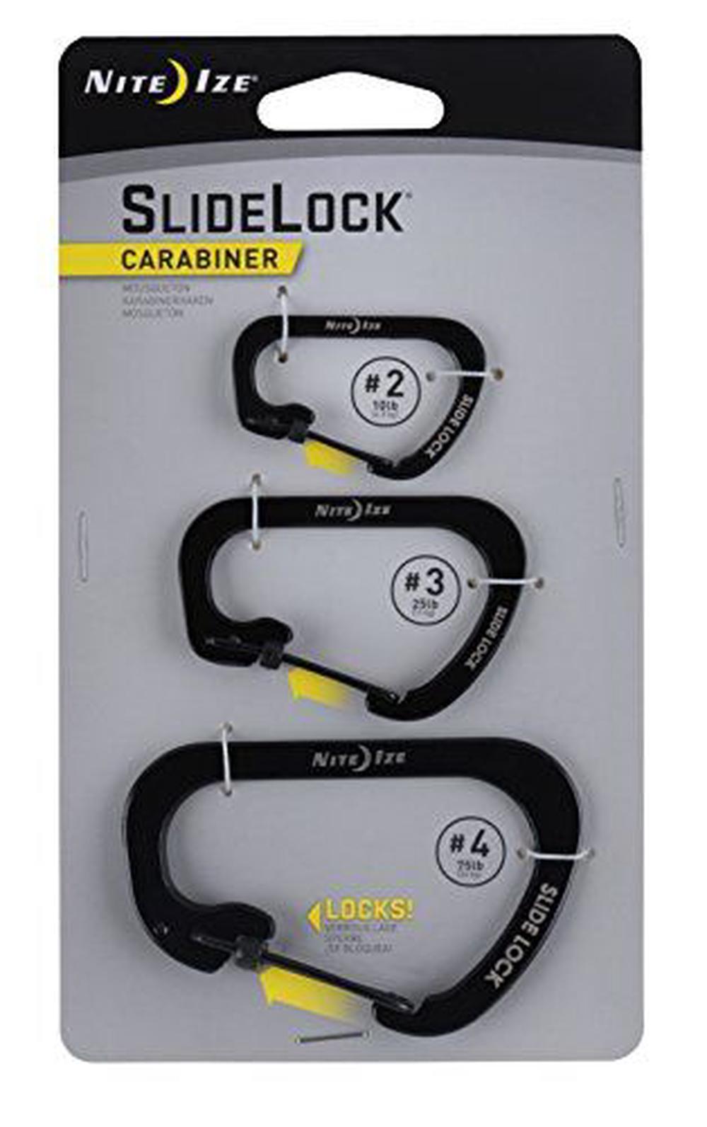 CSL2-01-R6 Carabiner Slide Lock (Black), 0094664037052